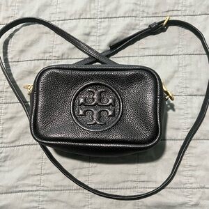 Tory Burch Black Leather Crossbody Bag